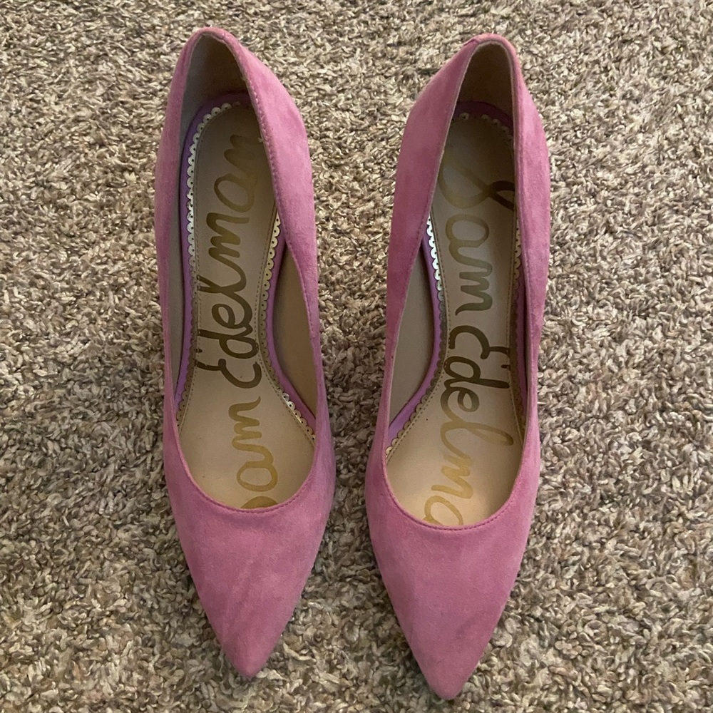 Hazel Sam Edelman pointy hot pink heels 3.75inches heel height